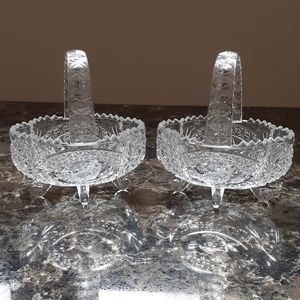 SOLD Vintage Hofbauer Byrdes Crystal Basket